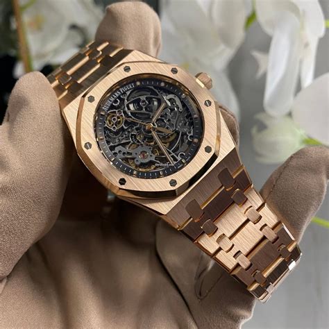 audemars piguet royal oak ladies rose gold diamond|audemars piguet openworked royal oak.